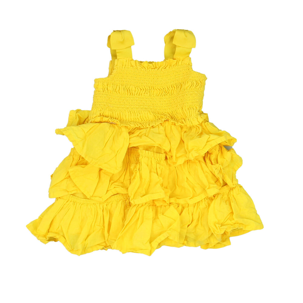Janie and Jack Girls Yellow Dress size: 3-6 Months